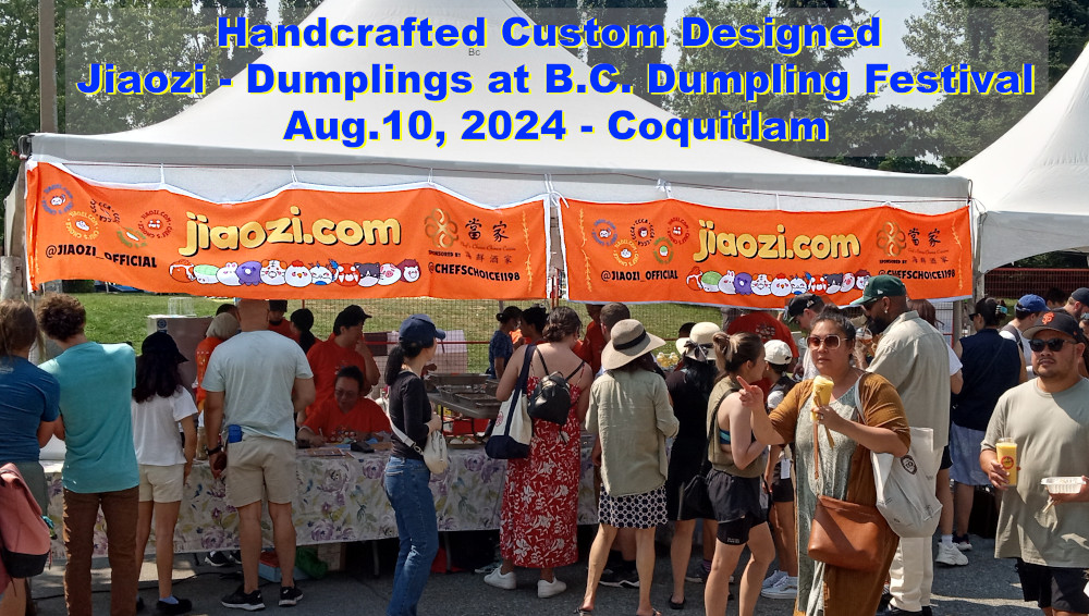 Jiaozi booth-tent at Dumpling Festival 2024